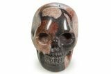 1.5" Polished Red Picture Jasper Skulls - Photo 2